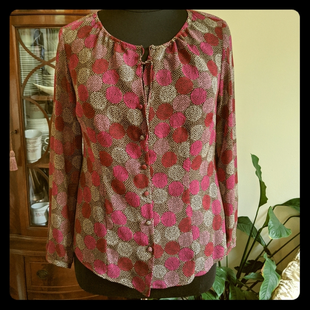 Button Up Blouse. Best worn with camisole